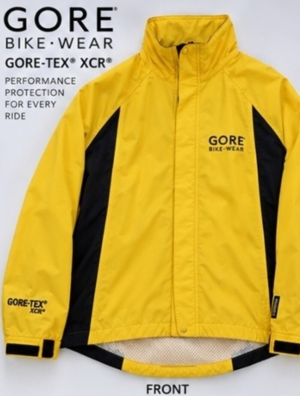 GORE Bike Wear GORE-TEX XCR Cycling Jacket Men’s XL Yellow Black Waterproof